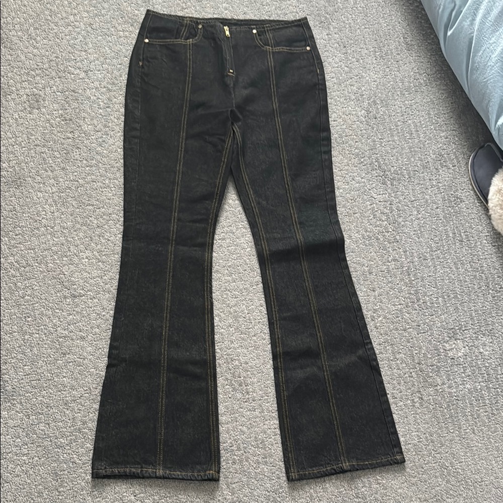 Women's Black Flared Jeans